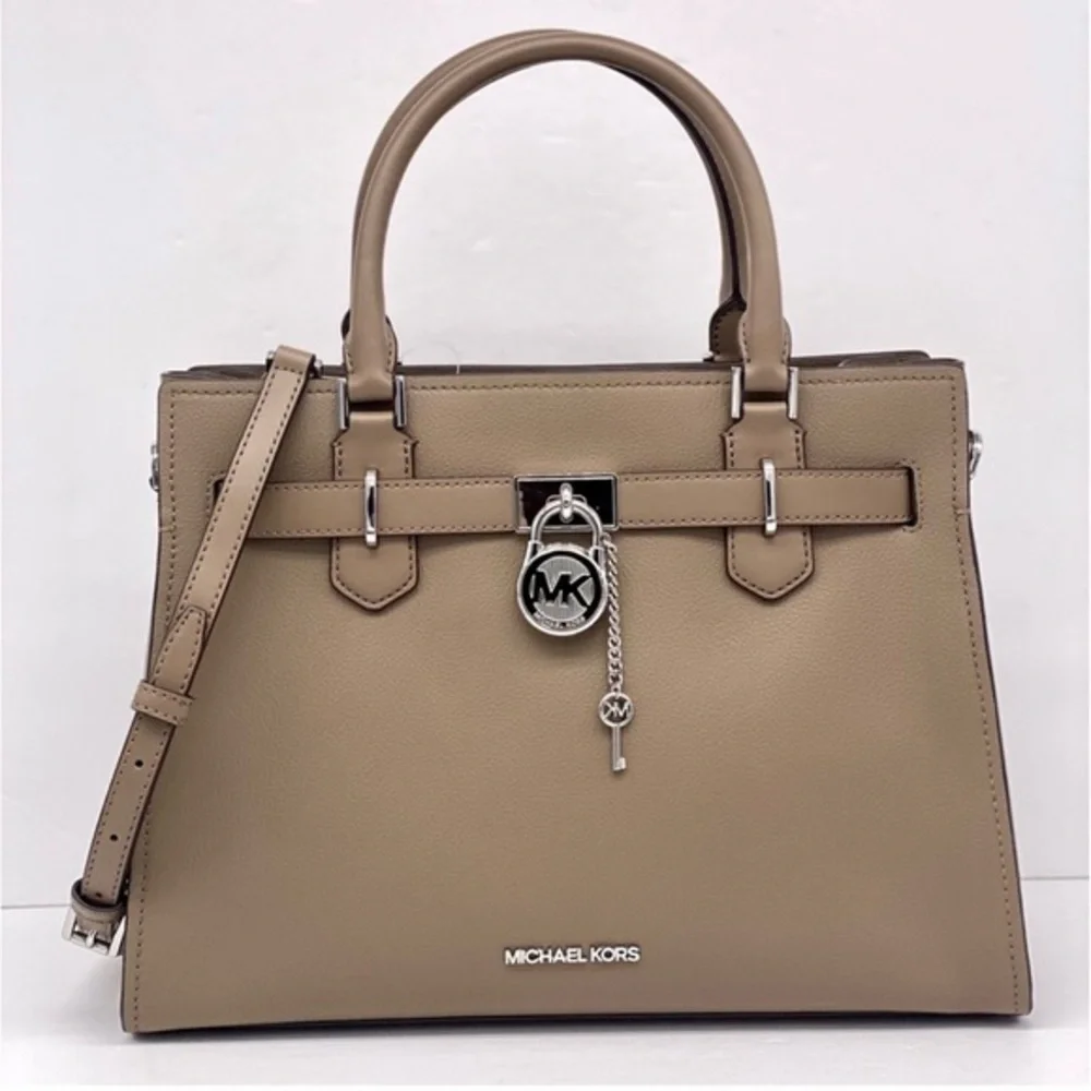 Michael Kors Hamilton Medium Satchel Crossbody Bag Dusk Color